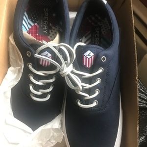 Sperry Striper Americana Navy